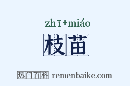 枝苗是什么意思的图片